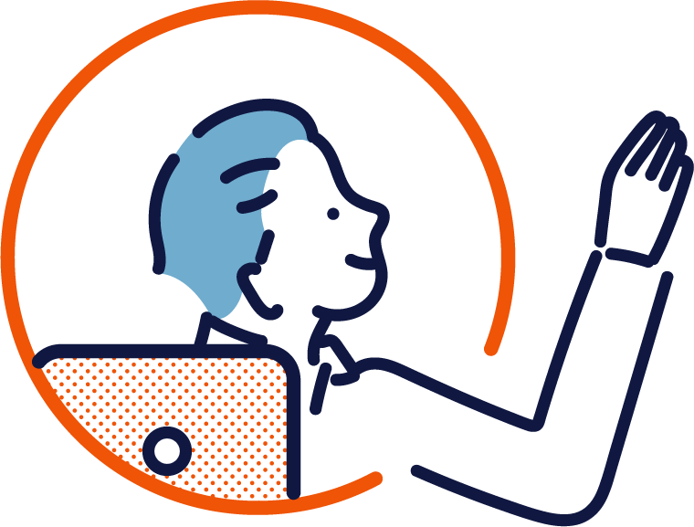 バトンタッチ左